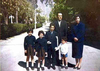 Veronica, Erica, Marcelo y Mauricio. Próspero (Fachito) y Laura Albina