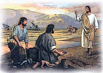 Jesús de Nazareth adoctrinando a sus discípulos