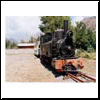 La locomotora "La Panchita" del antiguo tren militar Puente Alto - El Volc&aacute;n.