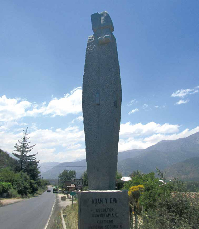 Escultura Adán y Eva de Elwin Tapia C.