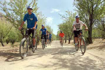 Mountain Bike en el Campus de montaña de la Universidad San Sebastián.