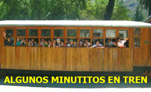 Tren con pasajeros listo para salir.