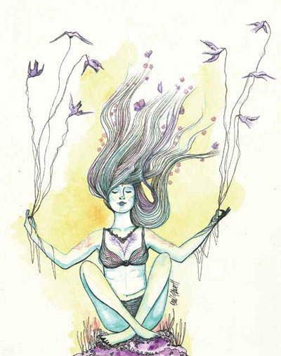 Ilustración de Onii Planett para "La Naturaleza".