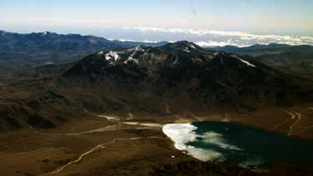Reserva Provincial Laguna del Diamante en Mendoza, Argentina.
