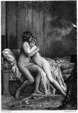 Daphnis et Chloé. Composición de Raphaël Collin : wikimedia.org