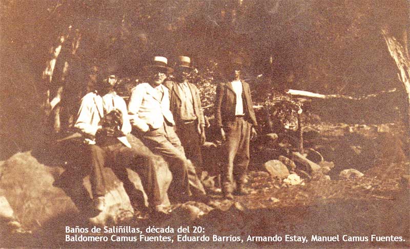 Baldomero Camus, Eduardo Barrios, Armando Estay y Manuel Camus.
