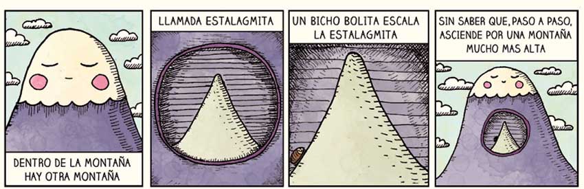 Ilustración de Gabi Rubi para una montaña dentro de la montaña.
