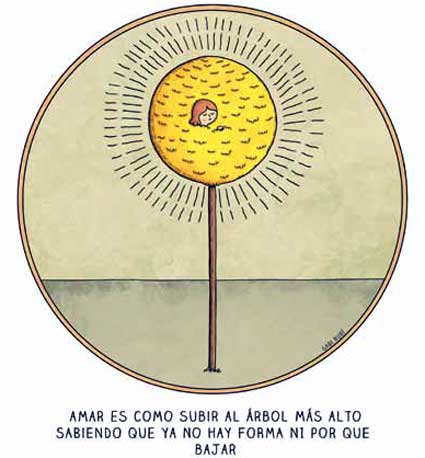 Ilustración de Gabi Rubi para una reflexión sobre el amor.