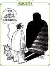 Caricatura sobre el autoconocimiento.