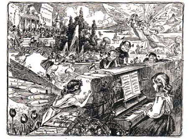 Ilustración extraída del libro ''El tesoro de la juventud''