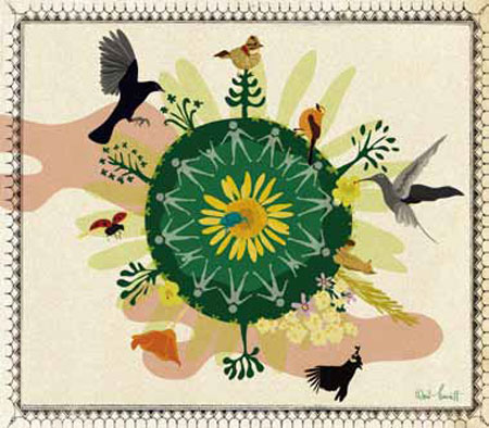 Ilustración de vida natural.