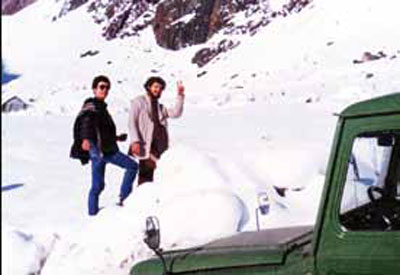 Entrada a la ruta donde se encontraron los arrieros perdidos.