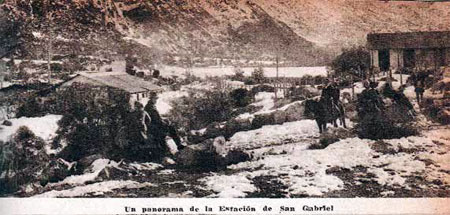 Revista Zig Zag, a&ntilde;o 1926: Un panorama de la Estaci&oacute;n de San Gabriel.