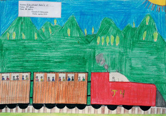 Dibujo, Eduardo Solís C. (10 años), 4º Básico, Escuela El Melocotón, 2010