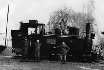 La Panchita en el Regimiento Ferrocarrilero de Puente Alto. Década del 50.