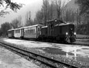 El tren patrimonial marcha bajo la lluvia en el Día del Patrimonio Cultural